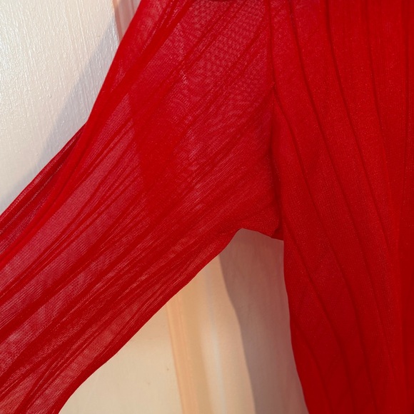 Alexander Wang red ribbed top - Picture 7 of 7